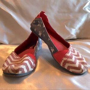 Mad Love American Flag Fourth of July Espadrilles